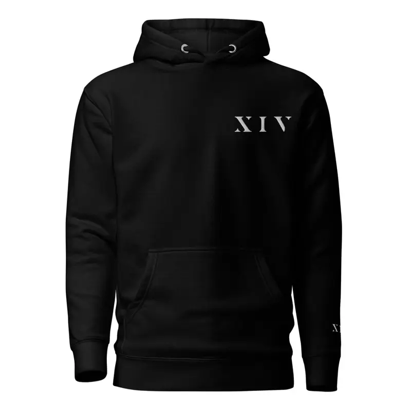 X I V Embroidered Soft-Wash Hoodie