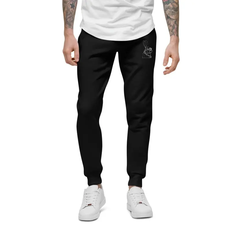 Outlined Logo Embroidered Jogger