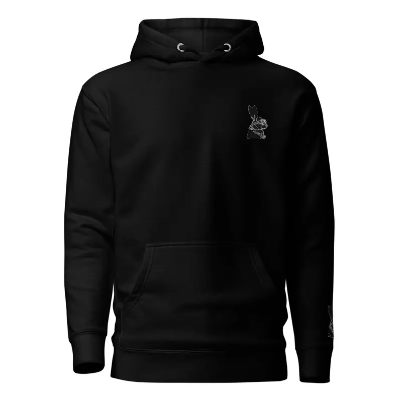 Outlined Logo Embroidered Hoodie